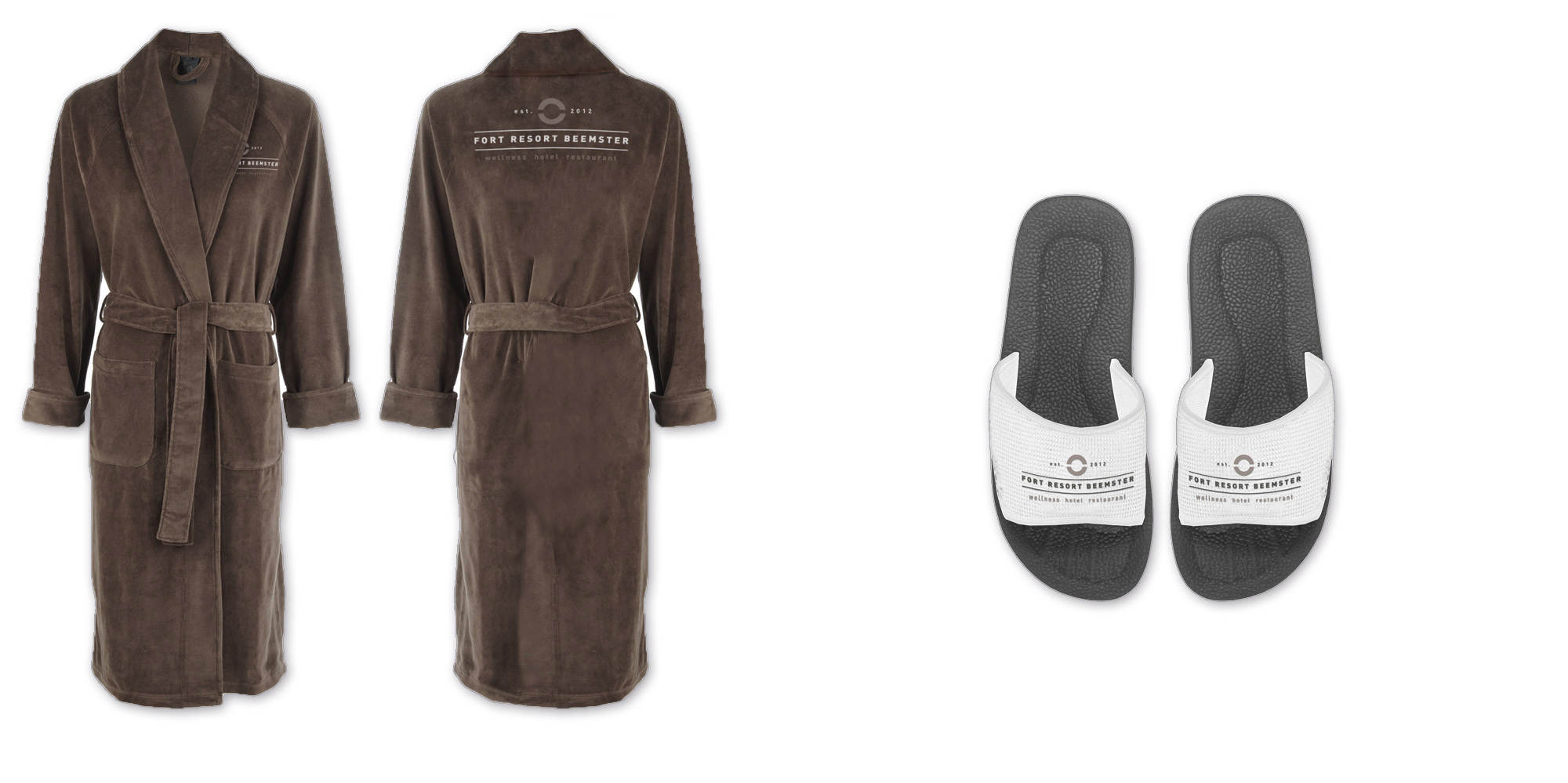 Fort Resort Beemster - Bathrobe and slipper design