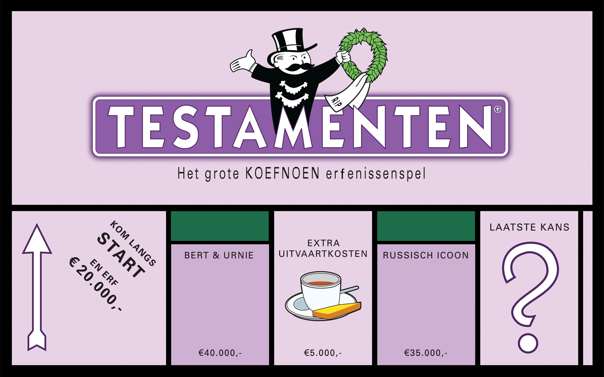 Boardgame prop box: Game of inheritance - Testamentenspel